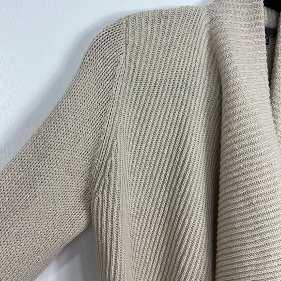Vince Beige Wool Yak Blend Open Front Cardigan Sweater Size S - Picture 3 of 10